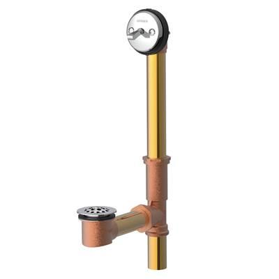 Gerber Classics Trip Lever 20 Gauge Drain for Standard Tub with Retaining Ring Chrome