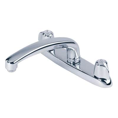 Gerber Plumbing Gerber Classics 2H Kitchen Faucet Deck Plate Mounted W/ Metal Handles & Acrylic...