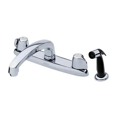 Gerber Plumbing Gerber Classics 2H Kitchen Faucet Deck Plate Mounted W/ Spray 1.75gpm - Chrome by Gerber Plumbing