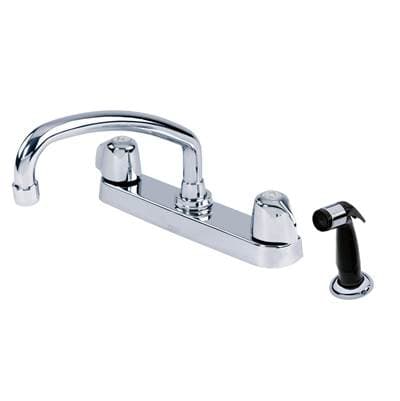 Gerber Plumbing Gerber Classics 2H Kitchen Faucet Deck Plate Mounted W/ Spray & Tubular Spout... by Gerber Plumbing