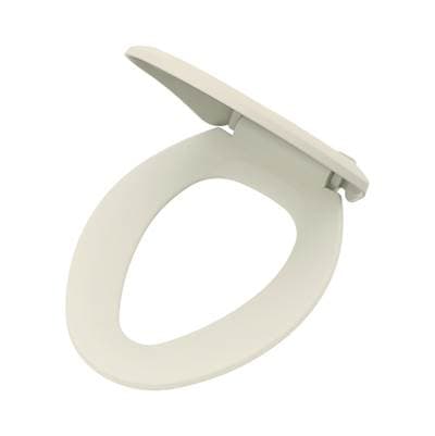 Gerber Plumbing Elongated Non-slow Close Toilet Seat with Adjustable Mounting - Biscuit