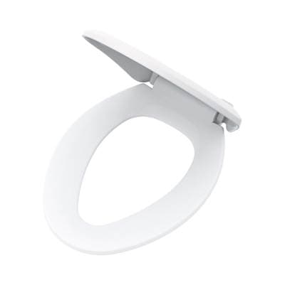 Gerber Plumbing Elongated Non-slow Close Toilet Seat with Adjustable Mounting - White by Gerber Plumbing