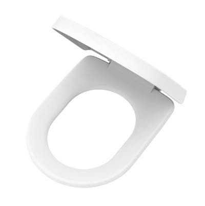 Gerber Plumbing Elongated Slow Close Toilet Seat for Wicker Park G0021221 - White by Gerber Plumbing