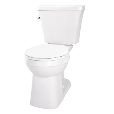 Elite 1.6gpf Simple CT ADA RF 12'' RI Combo: GAB21852 Bowl w/ GAL28890 Tank White by Gerber Plumbing