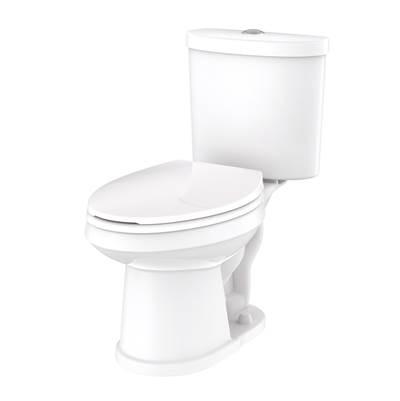 Maxwell SE Dual Flush 1.1/1.6gpf EL 10'' RI Combo: GSE21162 Bowl w/ GDF28195 Tank White by Gerber Plumbing