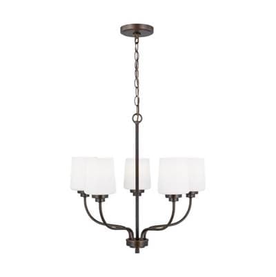 Generation Lighting Windom Five Light Chandelier Bronze Bulbs Inc