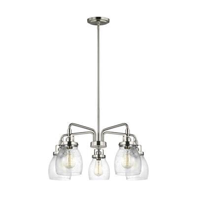 Belton Five Light Chandelier in Brushed Nickel by Generation Lighting