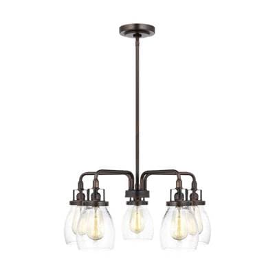 Generation Lighting Belton Five Light Chandelier in Bronze Bulbs Included by Generation Lighting