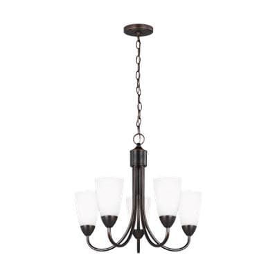 Generation Lighting Seville Five Light Chandelier Bronze Bulbs Inc