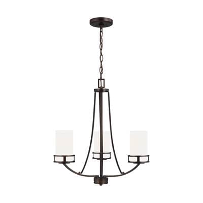 Generation Lighting Robie Three Light Chandelier Bronze Bulbs Included