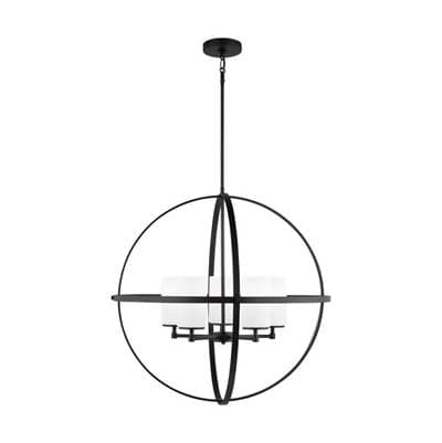 Generation Lighting Alturas 5-Light Chandelier - Midnight Black by Generation Lighting