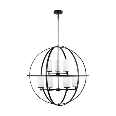 Generation Lighting Alturas 9-Light Chandelier - Midnight Black by Generation Lighting
