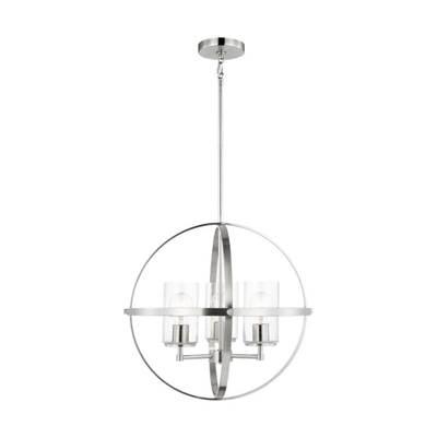 Alturas Three Light Chandelier Brushed Nickel Bulbs Inc by Generation Lighting