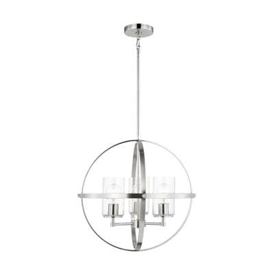 Generation Lighting Alturas Three Light Chandelier Brushed Nickel Bulbs Inc by Generation Lighting