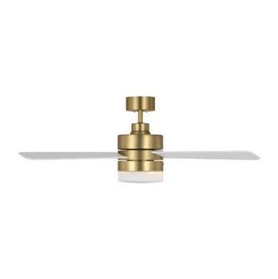 Generation Lighting Era 44 LED Ceiling Fan in with Matte White Blades and Light Kit Burnished...