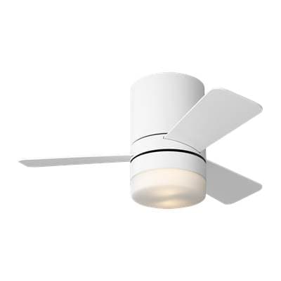 Generation Lighting Era 32 Hugger LED Ceiling Fan in Matte White with Matte White Blades and... by Generation Lighting
