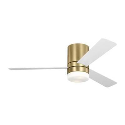 Generation Lighting Era 52 Hugger LED Ceiling Fan in with Matte White Blades and Light Kit...