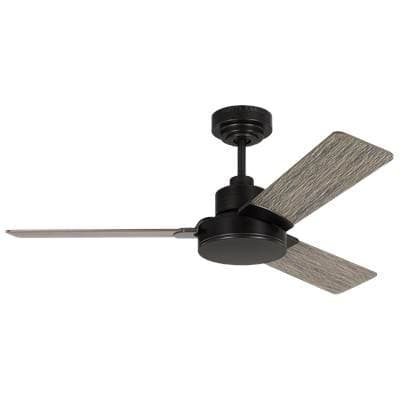 Generation Lighting Jovie 44 Ceiling Fan in Midnight Black with Midnight Black / American Walnut...