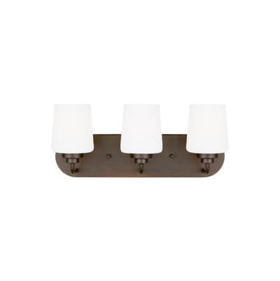 Generation Lighting Windom Three Light Wall / Bath - Bronze by Generation Lighting