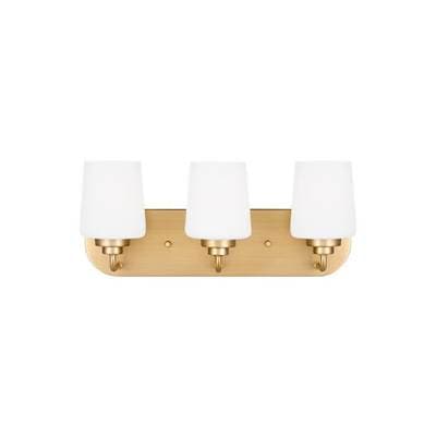 Generation Lighting Windom Three Light Wall / Bath - Satin Brass by Generation Lighting