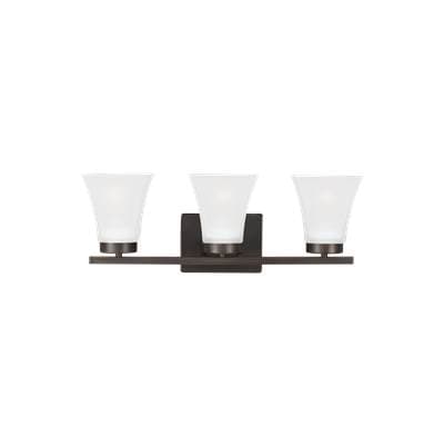 Generation Lighting Bayfield Three Light Wall / Bath - Bronze by Generation Lighting