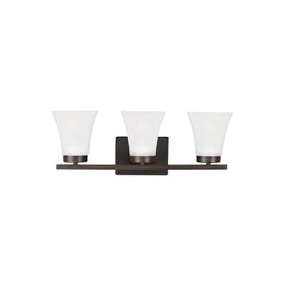 Generation Lighting Bayfield Three Light Wall / Bath Bronze Bulbs Included by Generation Lighting
