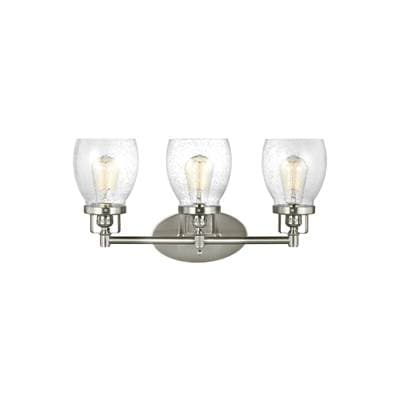 Generation Lighting Belton Three Light Wall / Bath Sconce - Brushed Nickel