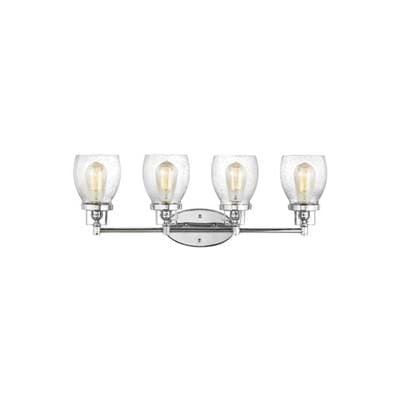 Generation Lighting Belton Four Light Wall/ Bath Chrome Bulbs Included