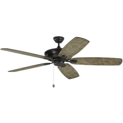 Generation Lighting Colony 60 Ceiling Fan in Aged Pewter with Light Grey Weathered Oak Blades -...
