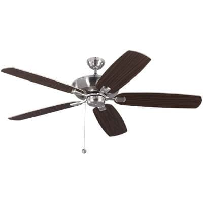 Generation Lighting Colony 60 Ceiling Fan in with Silver / American Walnut Reversible Blades...