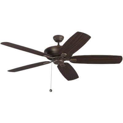 Generation Lighting Colony 60 Ceiling Fan in Roman Bronze with Bronze / American Walnut... by Generation Lighting