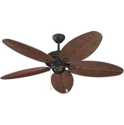 Generation Lighting Cruise Outdoor 52 Ceiling Fan in Roman Bronze - Roman Bronze American Walnut...