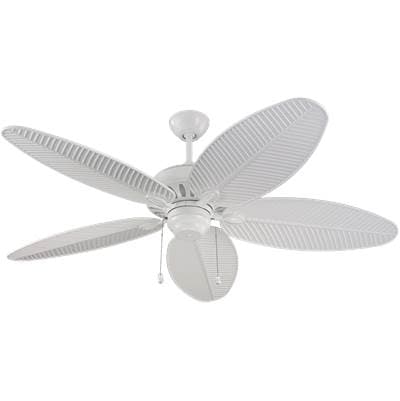 Generation Lighting Cruise Outdoor 52 Ceiling Fan in White - White White Grain by Generation Lighting