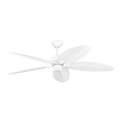 Generation Lighting Cruise Outdoor 60 Ceiling Fan in with Blades White - White White Grain
