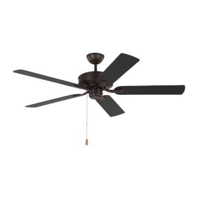 Generation Lighting Linden 52 Ceiling Fan in with / American Walnut Reversible Blades Bronze -... by Generation Lighting