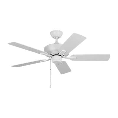 Generation Lighting Linden Outdoor 44 Ceiling Fan in with Blades Matte White - Matte White Matte...