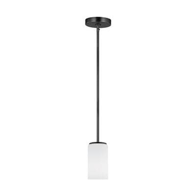 Generation Lighting Alturas One Light Pendant - Midnight Black