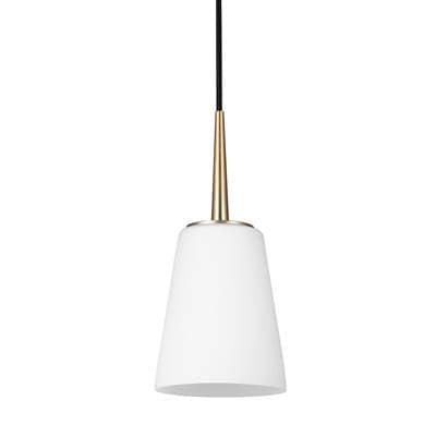 Generation Lighting Driscoll One Light Mini-pendant - Satin Brass