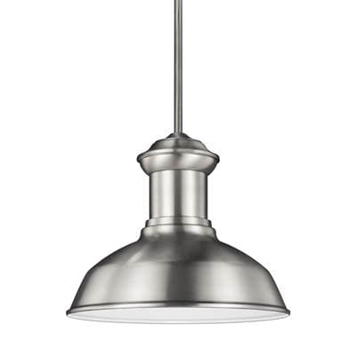 Generation Lighting Fredricksburg 13'' Pendant - Satin Aluminum