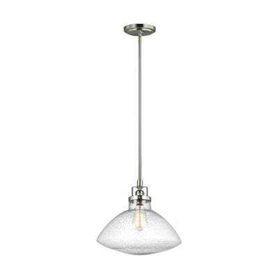 Generation Lighting Belton Pendant in Brushed Nickel Bulbs Included