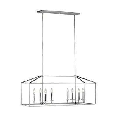 Generation Lighting Perryton Eight Light Island Pendant - Chrome by Generation Lighting