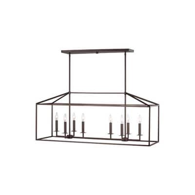 Generation Lighting Perryton Eight Light Island Pendant Bronze Bulbs Inc