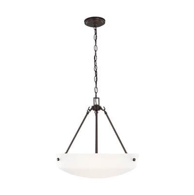 Generation Lighting Kerrville Three Light Pendant Bronze Bulbs Inc by Generation Lighting
