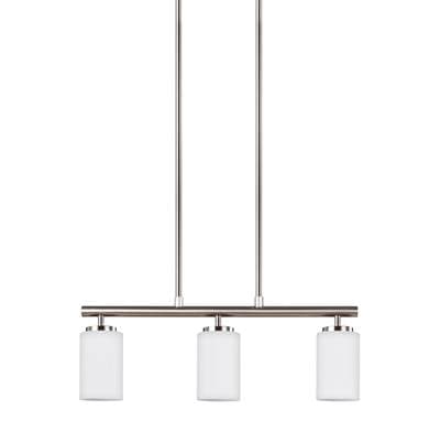 Generation Lighting Oslo Three Light Island Pendant - Brushed Nickel