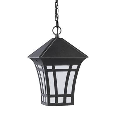 Generation Lighting Herrington One Light Outdoor Pendant Black Bulbs Inc