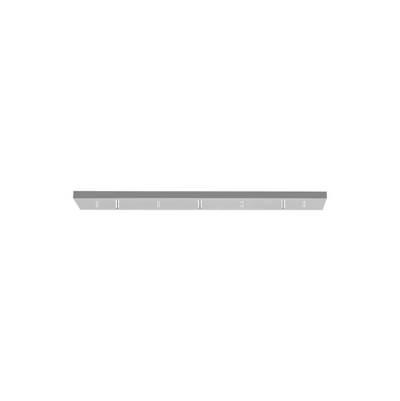 Multi-Port Canopy Three Light Linear Canopy Chrome by Generation Lighting