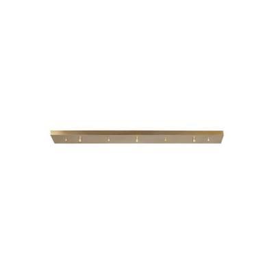 Multi-Port Canopy Three Light Linear Canopy Satin Brass