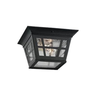 Generation Lighting Herrington Two Light Outdoor Flush Mount - Black