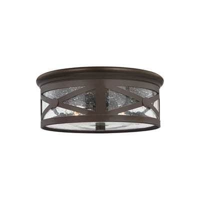 Generation Lighting Lakeview Two Light Flush Mount - Antique Bronze by Generation Lighting