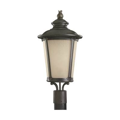 Generation Lighting Cape May One Light Outdoor Post Lantern - Burled Iron by Generation Lighting